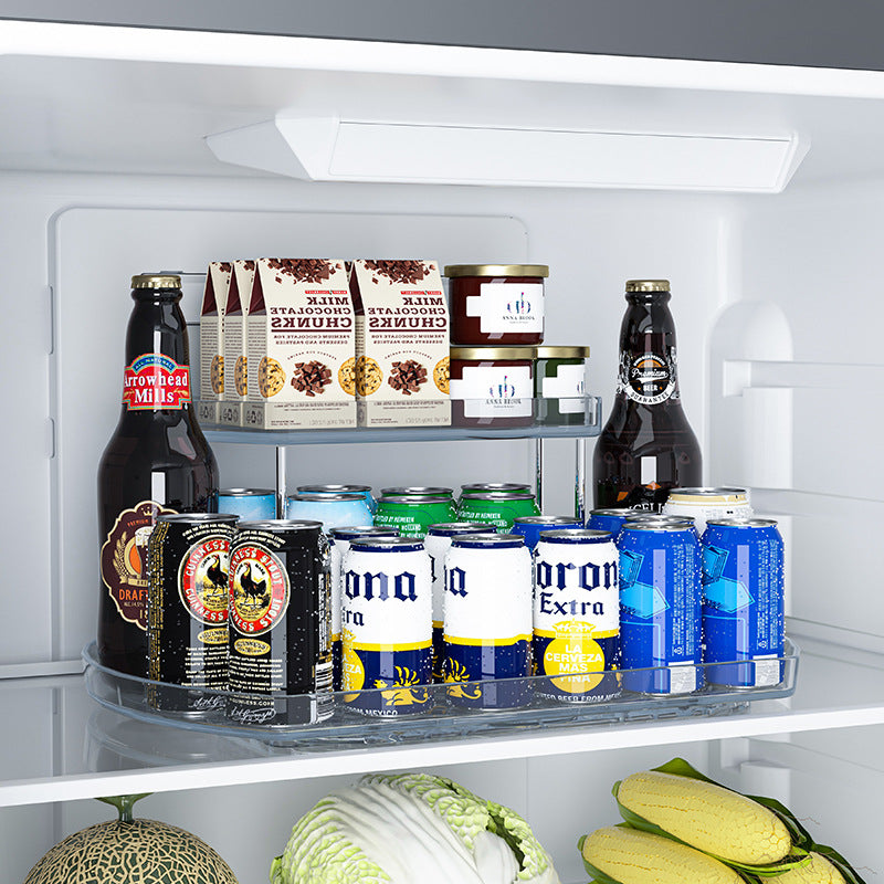 Kitchen Refrigerator Rotating Dining Tray Refrigerated Drinks